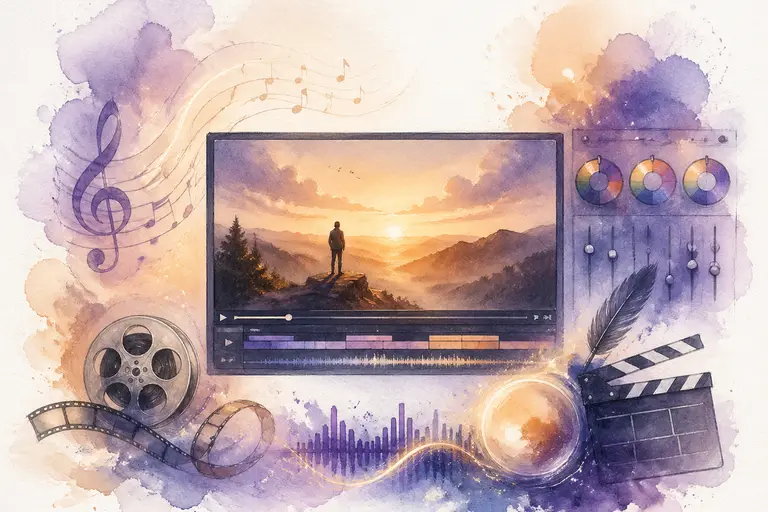 Finish Media and SFX watercolor illustration