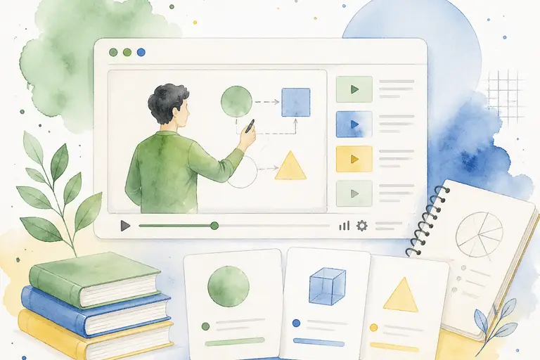 Educational Content watercolor illustration