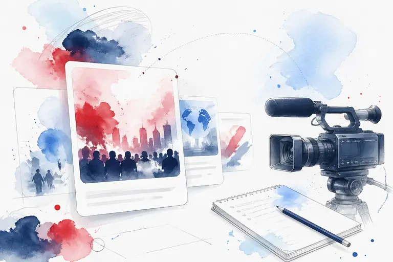 News/Issues watercolor illustration