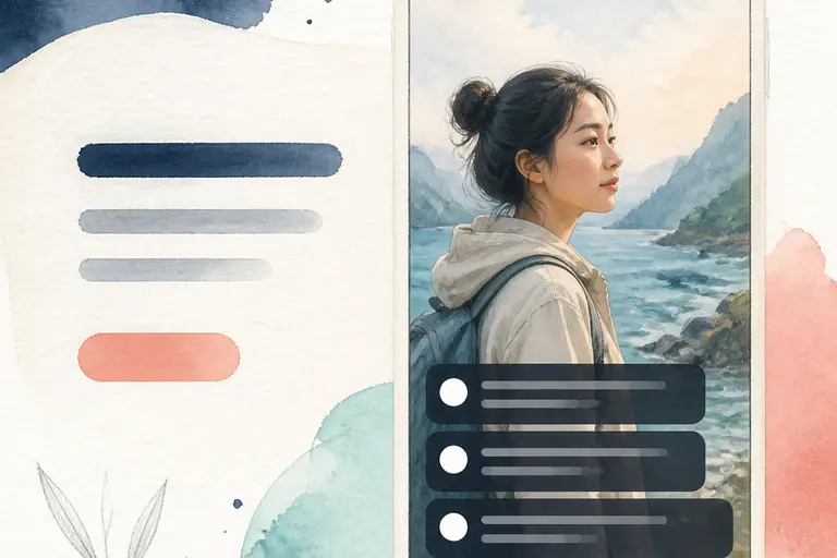 Word-safe Captions watercolor illustration