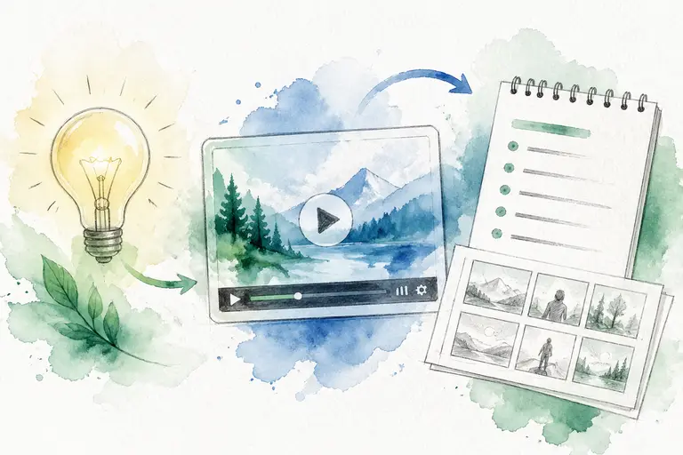 Video Drafting watercolor illustration